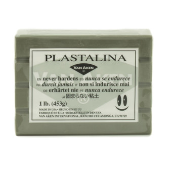 Van Aken Plastelene Modeling Clay 1 lb. Grey