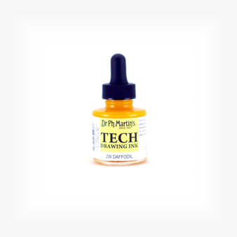 Dr. Ph. Martin's TECH Drawing Ink Daffodil 1oz Bottle