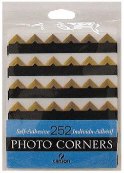 Canson Self-Adhesive Photo Corner Sheets Gold