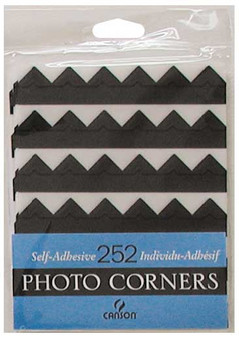 Canson Self-Adhesive Photo Corner Sheets Black