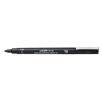 uni Pin Fineliner 003 Black