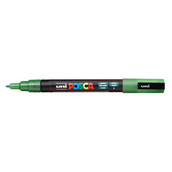 POSCA Acrylic Paint Marker PC-3M Fine Glitter Green