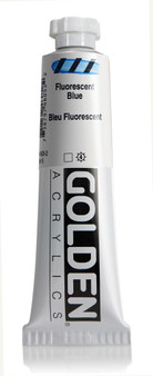 Golden Acrylic Heavy Body 2oz Fluorescent Blue