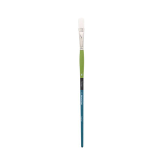 Princeton Snap Long Handle White Synthetic Taklon Brush Filbert 8