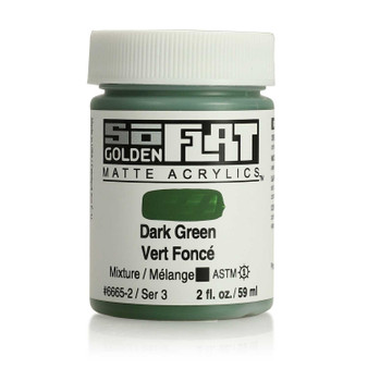 Golden SoFlat Matte Acrylfarbe - Cobalt Teal (6645-2), 2oz, Hochpigmentiert & Vegan