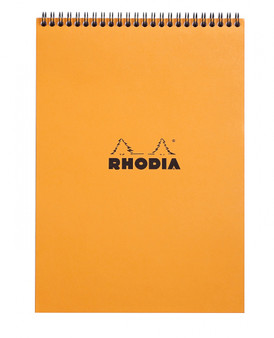Rhodia Wirebound Pad 8X11" Graph Orange