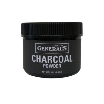 General Pencil Charcoal Powder 2.4oz Jar