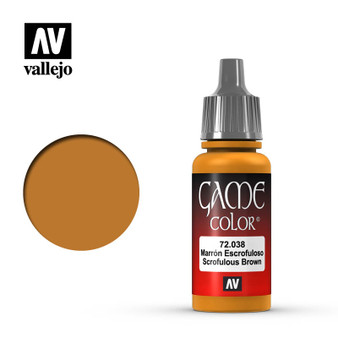 Vallejo Game Color Acrylic 17ml Scrofulous Brown