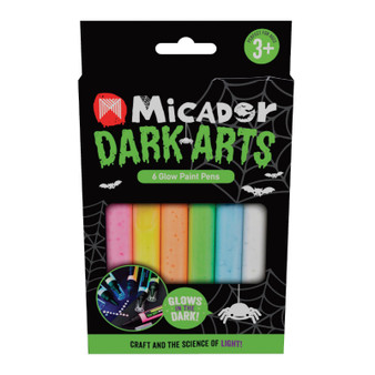 Micador Dark Arts Glow Paint Pens 6 Color Set