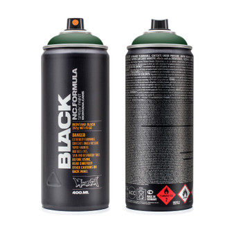 Montana Black High-Pressure Spray Paint Can Tag Green