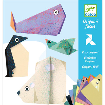 Djeco Polar Animals Origami Paper Craft Kit