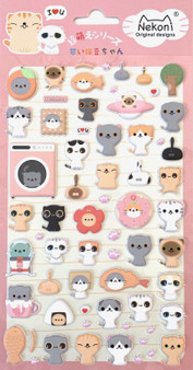 BC Mini Stickers Puffy Cat