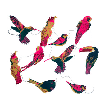 East End Press Paper Garland Tropical Birds