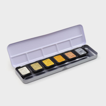 Finetec Premium Pearlescent Watercolor "Antique Tones" 6 Set