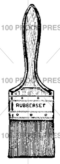 100 Proof Press Rubber Stamp Wide Rubberset Brush