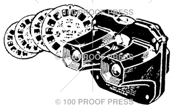 100 Proof Press Rubber Stamp View-Master