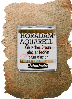 Schmincke Horadam Supergranulating Watercolor Half Pan Glacier Brown