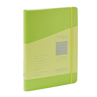 Fabriano Ecoqua Plus Hidden Spiral-Bound Notebook A5 Ruled Lime