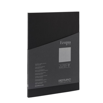 Fabriano Ecoqua Plus Glue-Bound Notebook Dot A4 Black