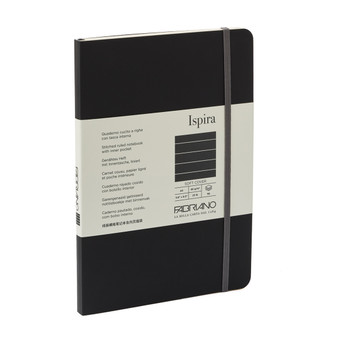 Fabriano Ispira Soft-Cover Notebook Ruled A5 Black