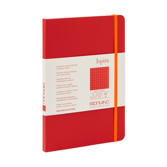 Fabriano Ispira Soft-Cover Notebook Dot A5 Red
