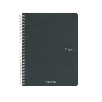 Fabriano Ecoqua Original Spiral-Bound Notebook Blank A5 Dark Green