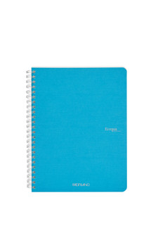 Fabriano Ecoqua Original Spiral-Bound Notebook Lined A5 Turquoise