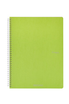 Fabriano Ecoqua Original Spiral-Bound Notebook Lined A4 Lime