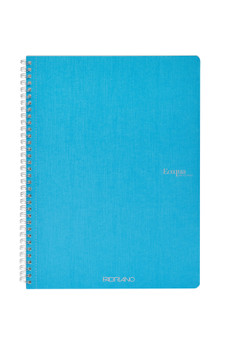 Fabriano Ecoqua Original Spiral-Bound Notebook Lined A4 Turquoise