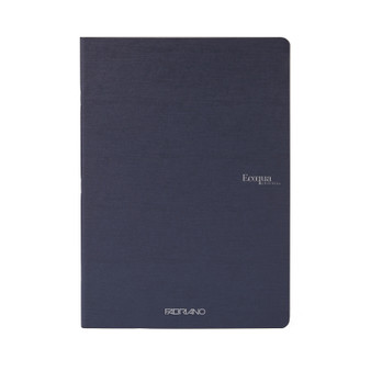 Fabriano Ecoqua Original Staple-Bound Notebook A5 Blank Navy