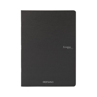 Fabriano Ecoqua Original Staple-Bound Notebook A5 Grid Black