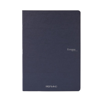 Fabriano Ecoqua Original Staple-Bound Notebook A5 Lined Navy