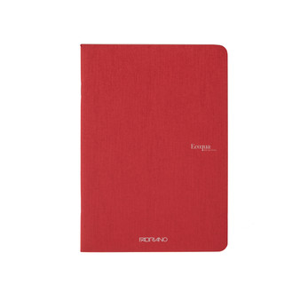 Fabriano Ecoqua Original Staple-Bound Notebook A4 Lined Cherry