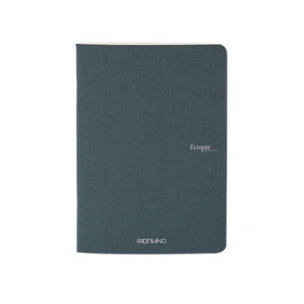 Fabriano Ecoqua Original Staple-Bound Notebook A4 Lined Dark Green