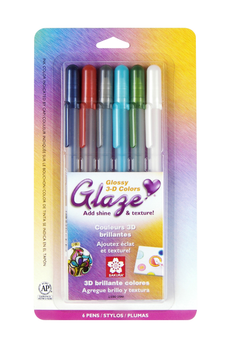 Sakura Gelly Roll Glaze Pen Set 6 Colors