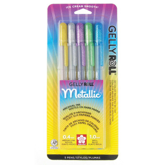 Sakura Gelly Roll Metallic Pens 5 Pack