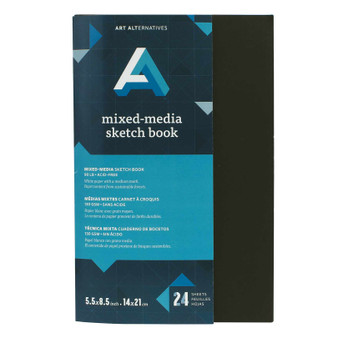 Art Alternatives Mixed-Media Soft Cover Sketchbook Black 5.5x8.5"