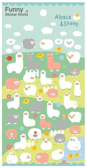 BC Mini Stickers Alpaca & Sheep