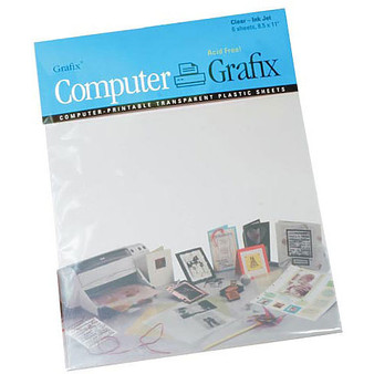 Computer Grafix Clear Inkjet Film 8.5X11 6 Pack