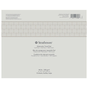 Strathmore Watercolor Paper Travel Pads 500 Series 140lb 8X10"