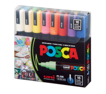POSCA Paint Marker Medium 8 Color Set Mono Tone - Wet Paint