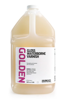 Golden Acrylic 128 oz Waterborne Varnish Gloss