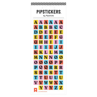 Pipsticks PipStickers Stickers Alpha Blocks