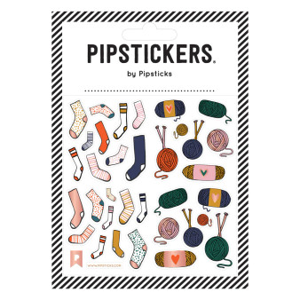 Pipsticks PipStickers Stickers Knit Your Socks Off