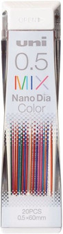 Uni Nano Dia Colored .5mm Eraseable Pencil Lead 20 Pieces