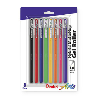 Pentel Mattehop 1.0mm Gel Pen 8 Set