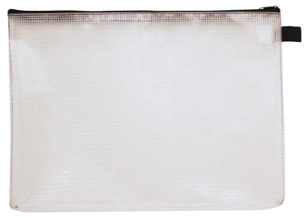 Art Alternatives Mesh Zipper Bag White 10X14"