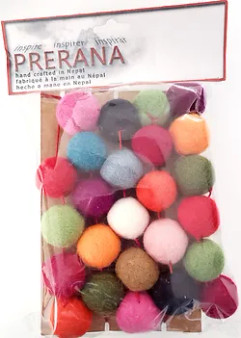 Aitoh Nepali Felt Ball Garland Celebrate