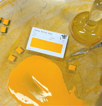 Stoneground Paint Gouache 1/2 Pan Hansa Yellow Deep