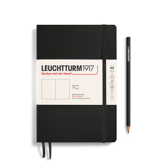 Leuchtturm 1917 Notebook Softcover Medium (A5) Blank Black